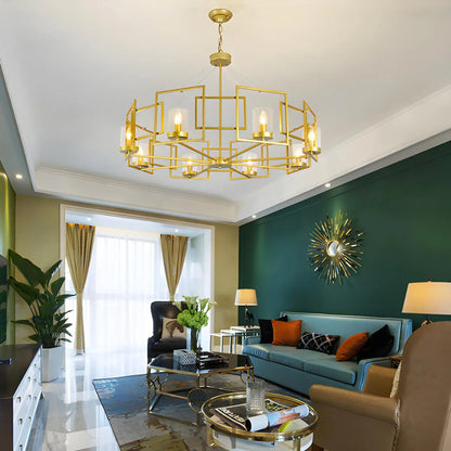 Antizer Modern Luxury All Copper Chandelier