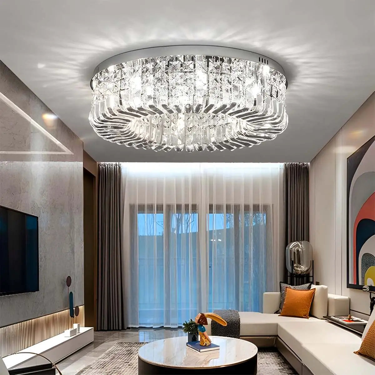 Antizer Modern Luxury Crystal Ceiling Light