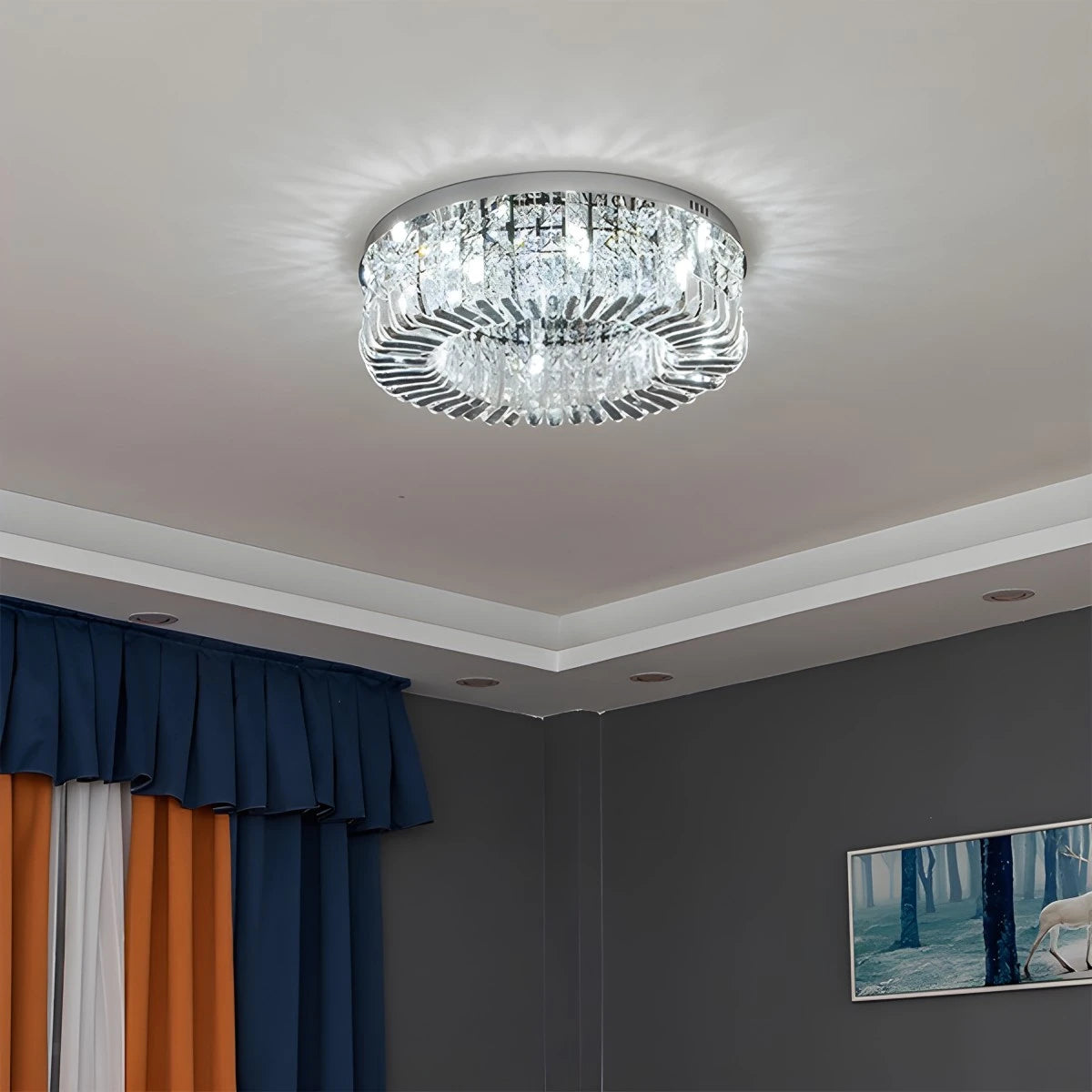 Antizer Modern Luxury Crystal Ceiling Light