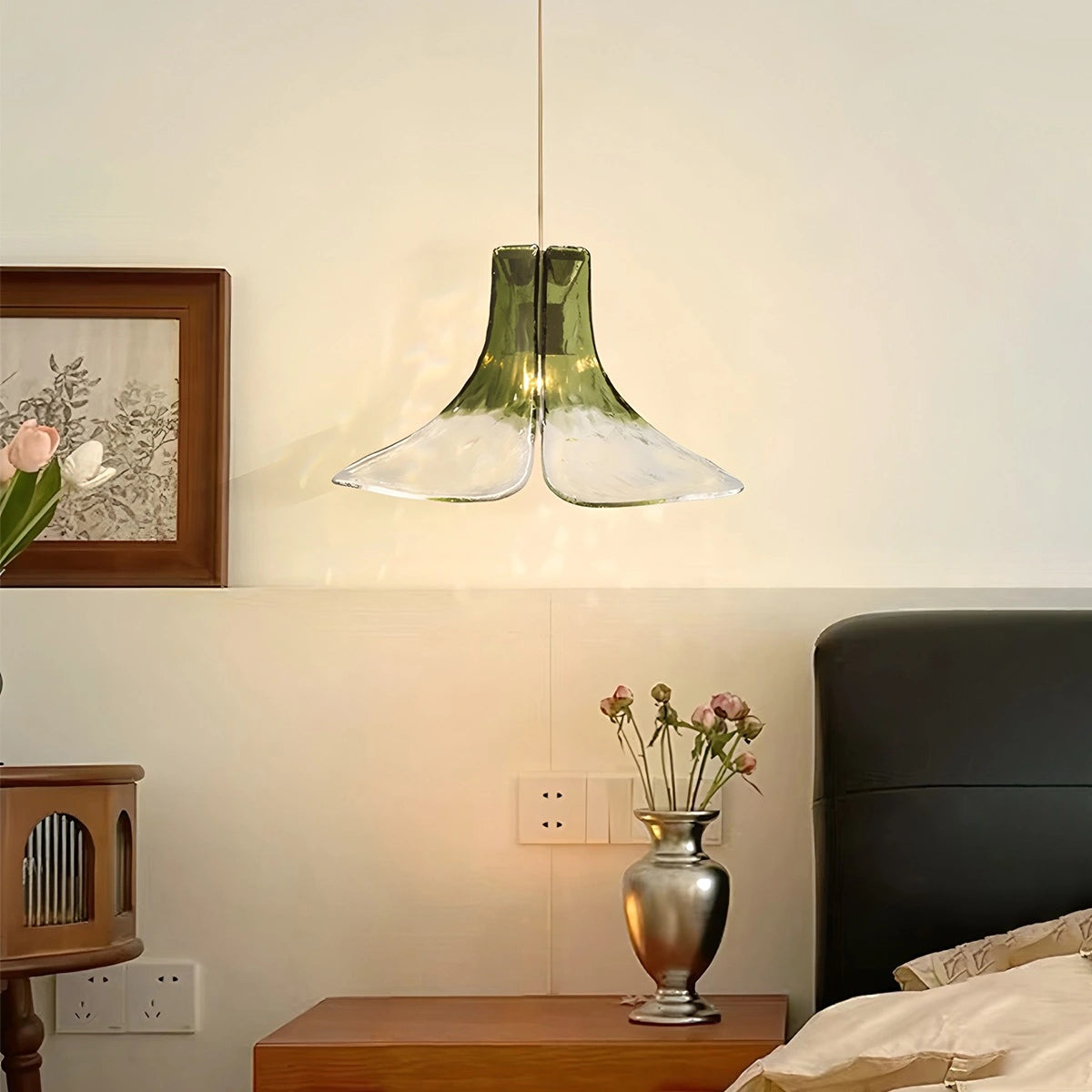 Antizer Murano Gradient Petal Glass Pendant Light