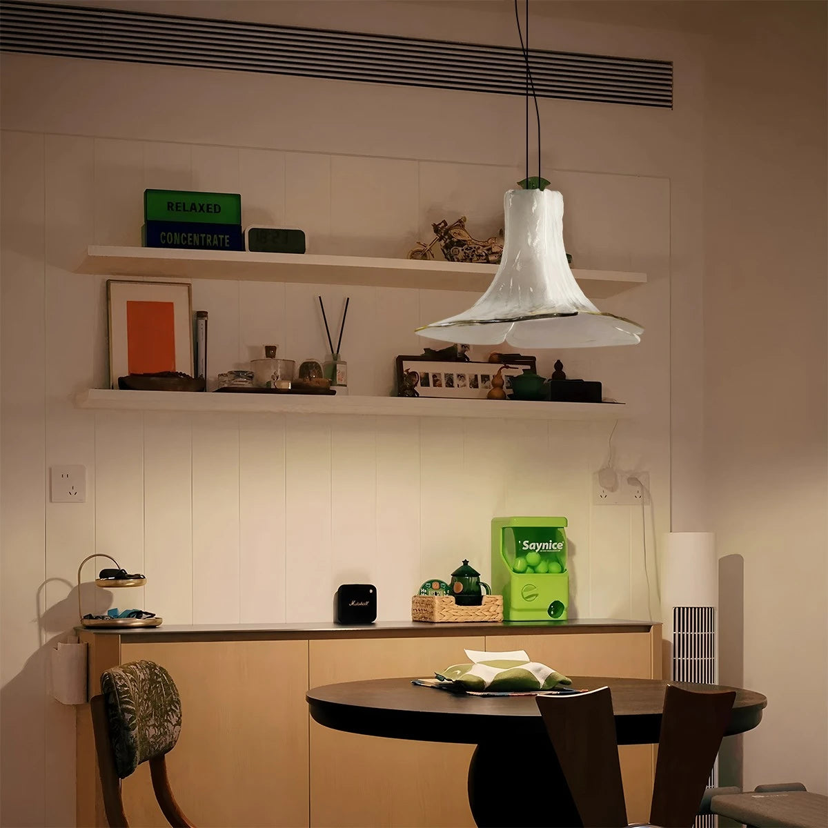 Antizer Murano Gradient Petal Glass Pendant Light