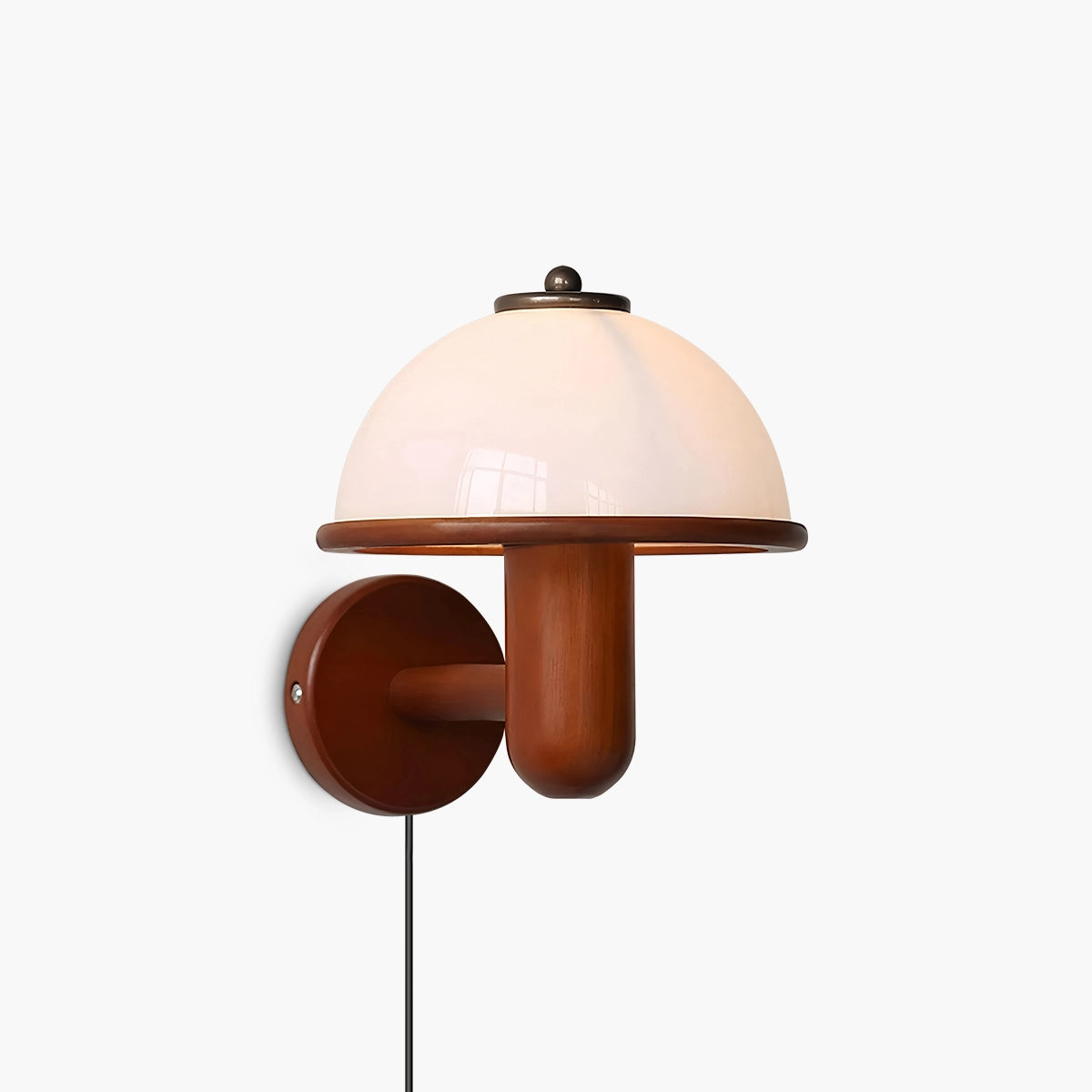 Antizer Mushroom Wood Wall Lamp for Bedroom