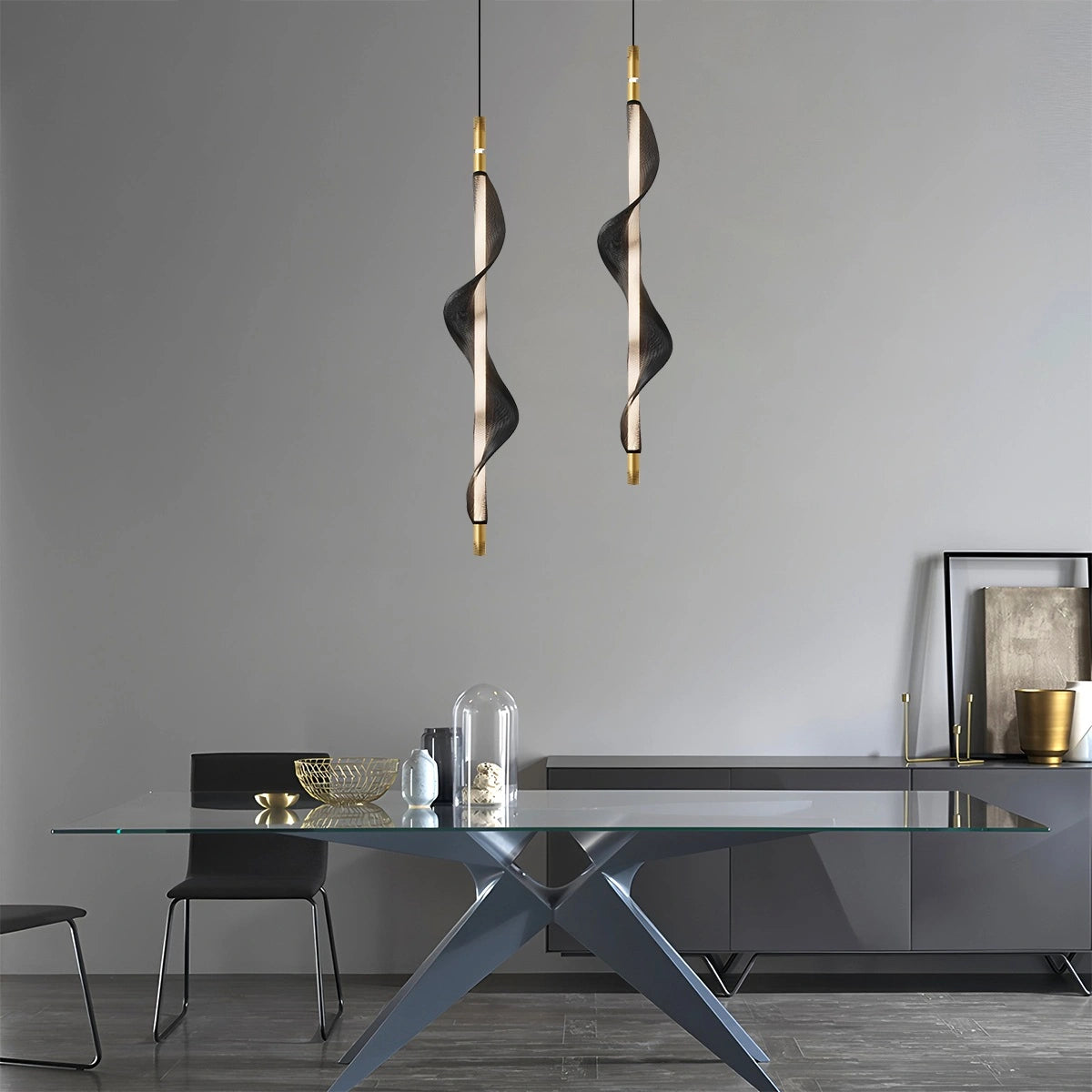 Antizer Nordic Art Twisted Mesh Pendant Light