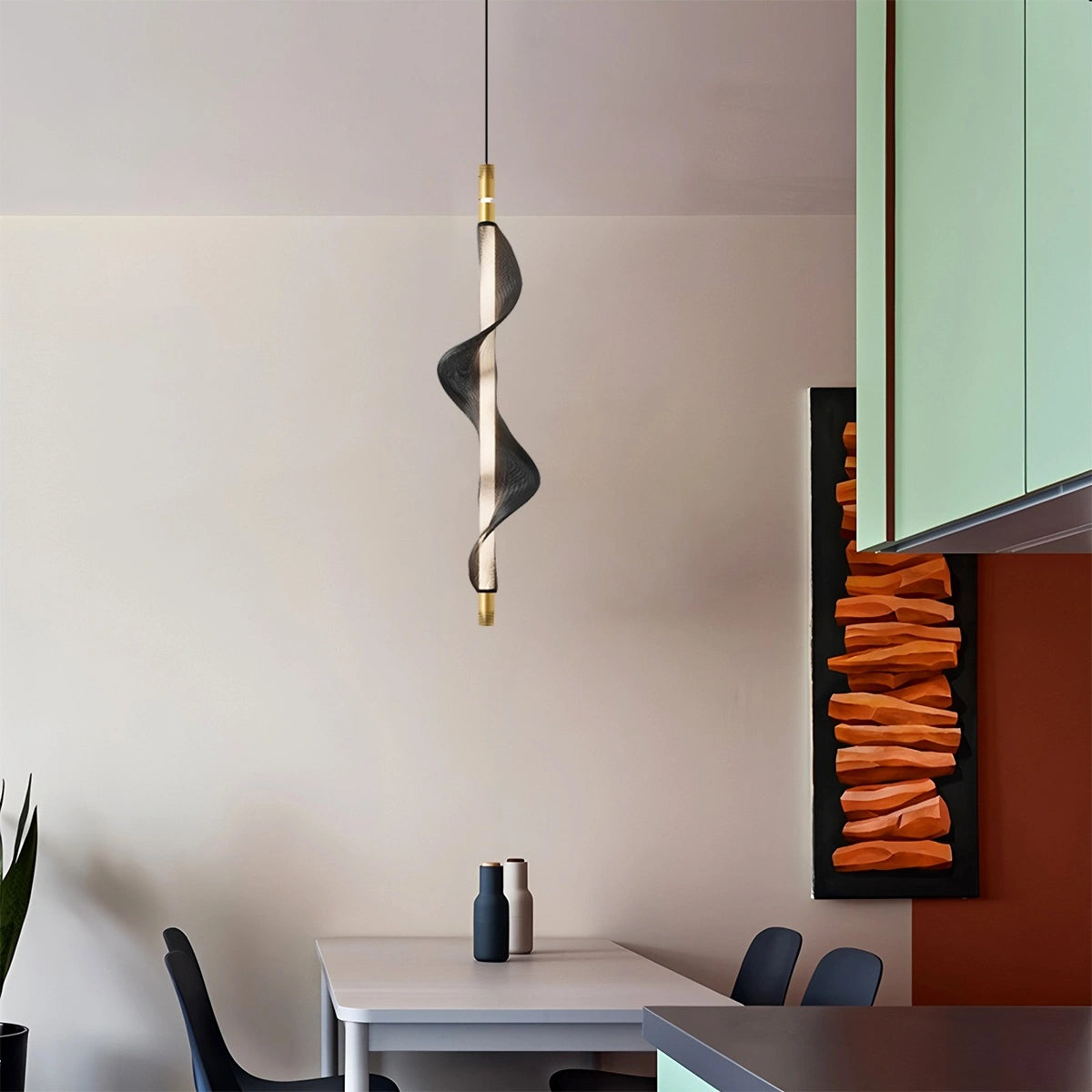 Antizer Nordic Art Twisted Mesh Pendant Light