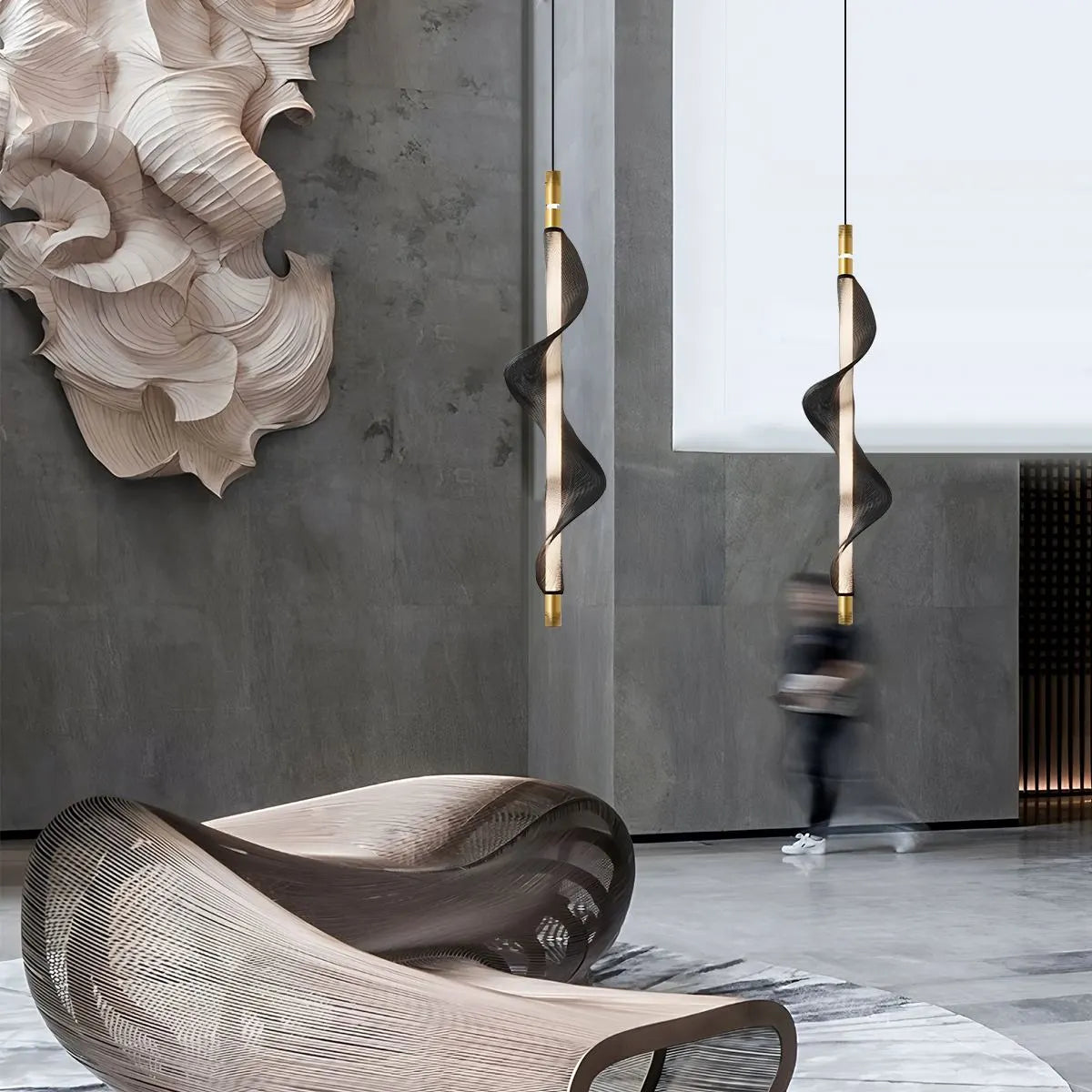 Antizer Nordic Art Twisted Mesh Pendant Light