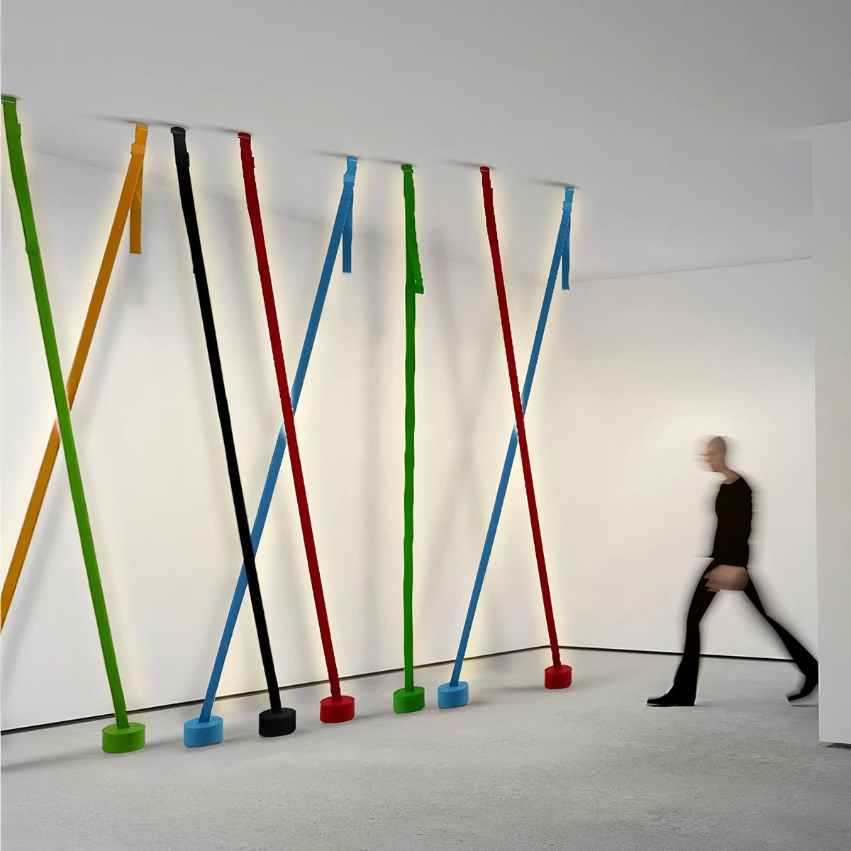 Antizer Nordic Canvas Background Wall Floor Lamp