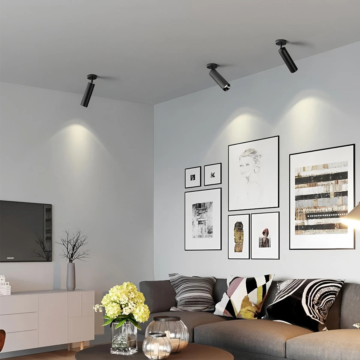 Antizer Nordic Creative Long Tube Ceiling Spotlight