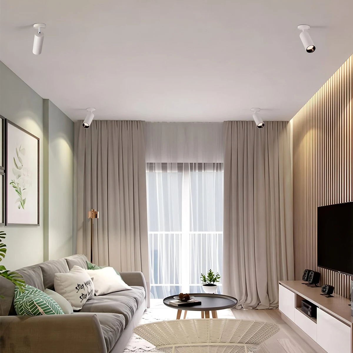 Antizer Nordic Creative Long Tube Ceiling Spotlight