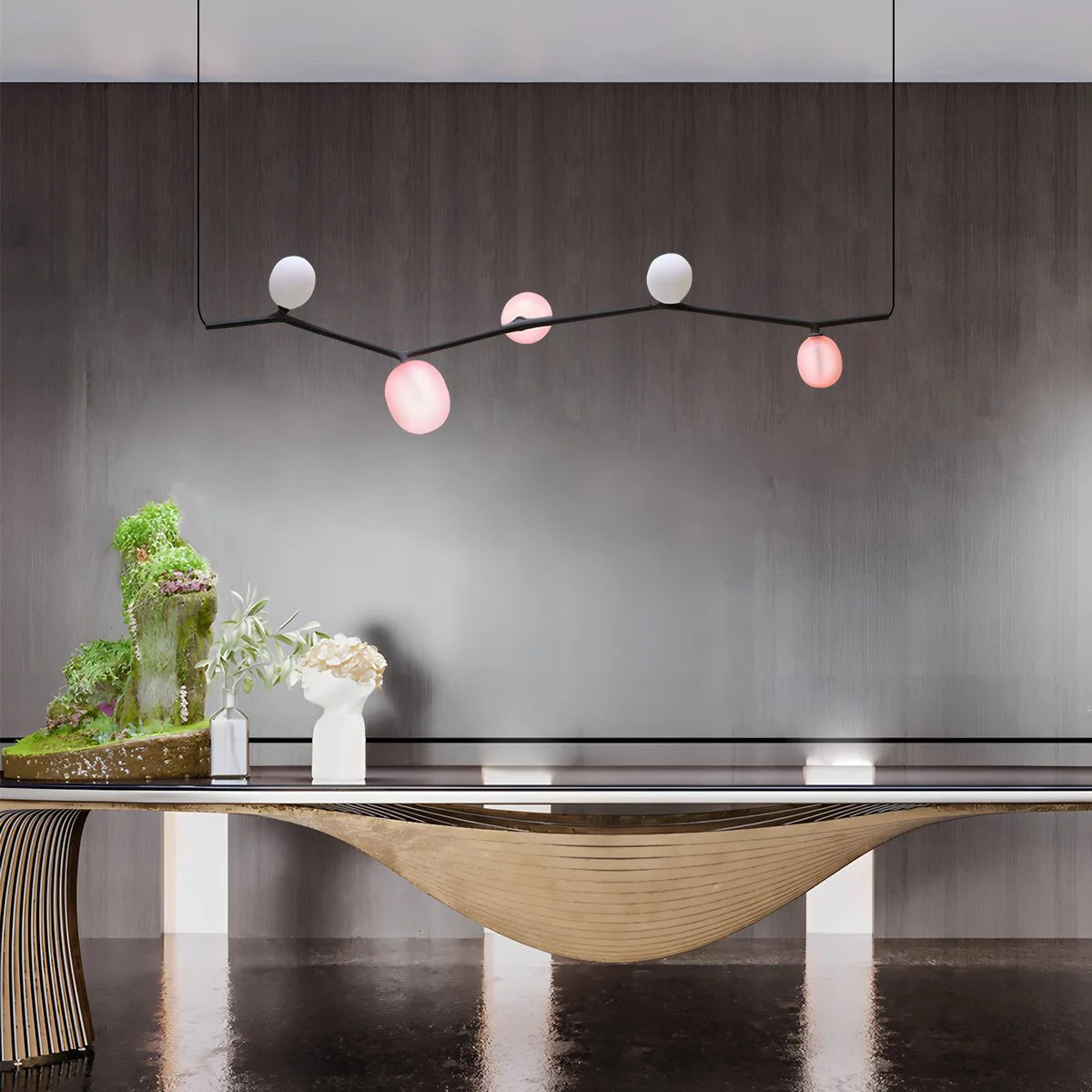 Antizer Nordic Creative Tree Branch Glass Chandelier