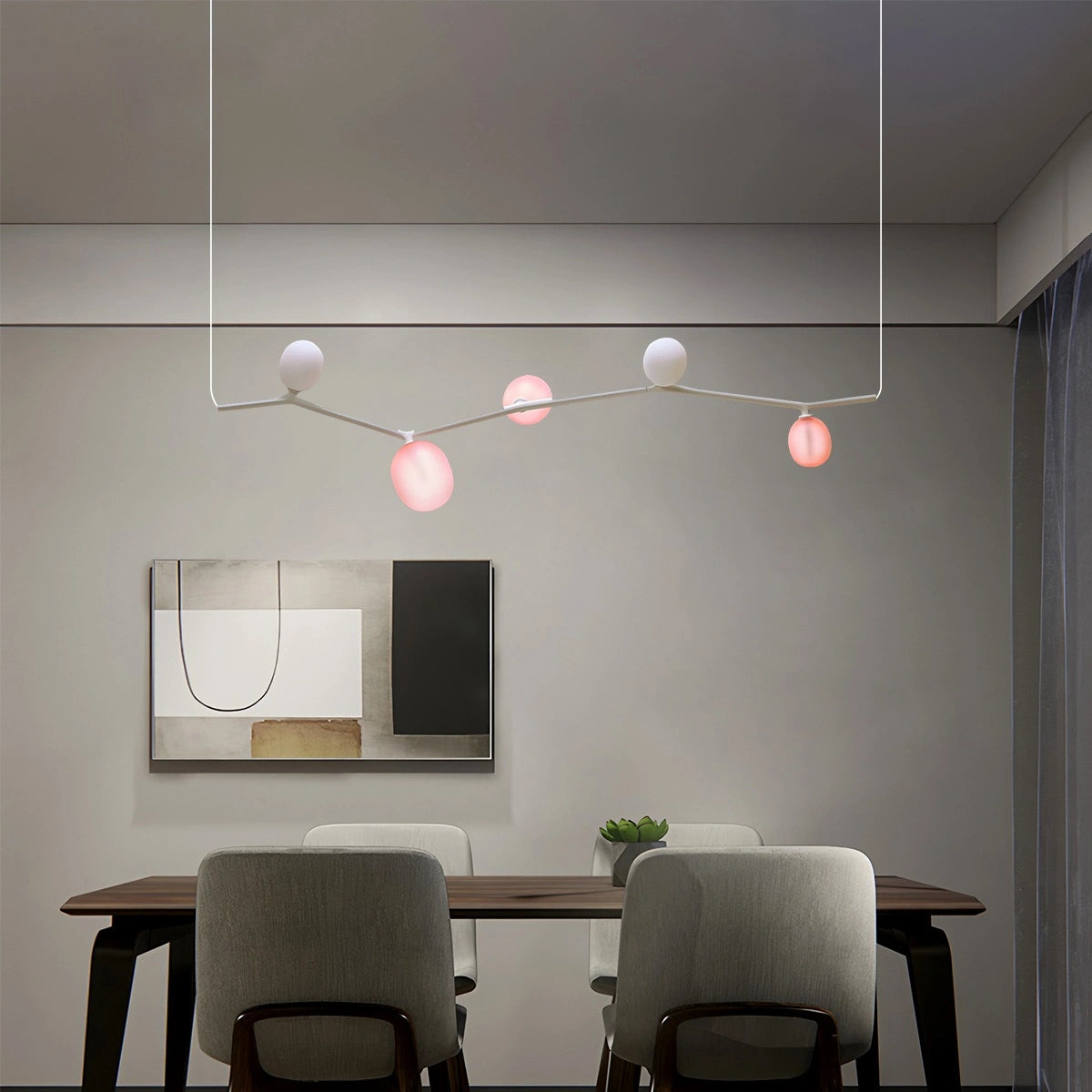 Antizer Nordic Creative Tree Branch Glass Chandelier