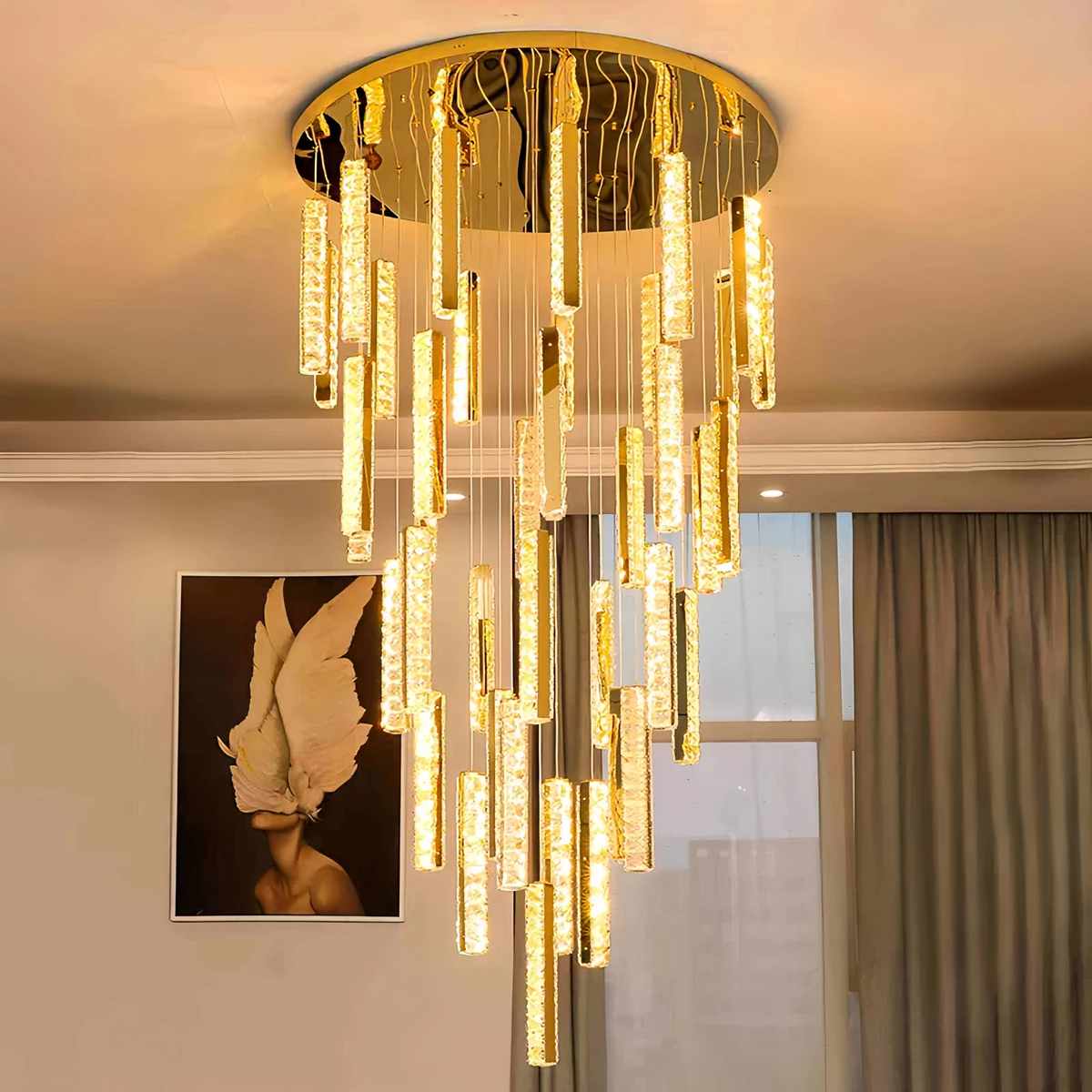 Antizer Nordic Crystal LED Chandelier