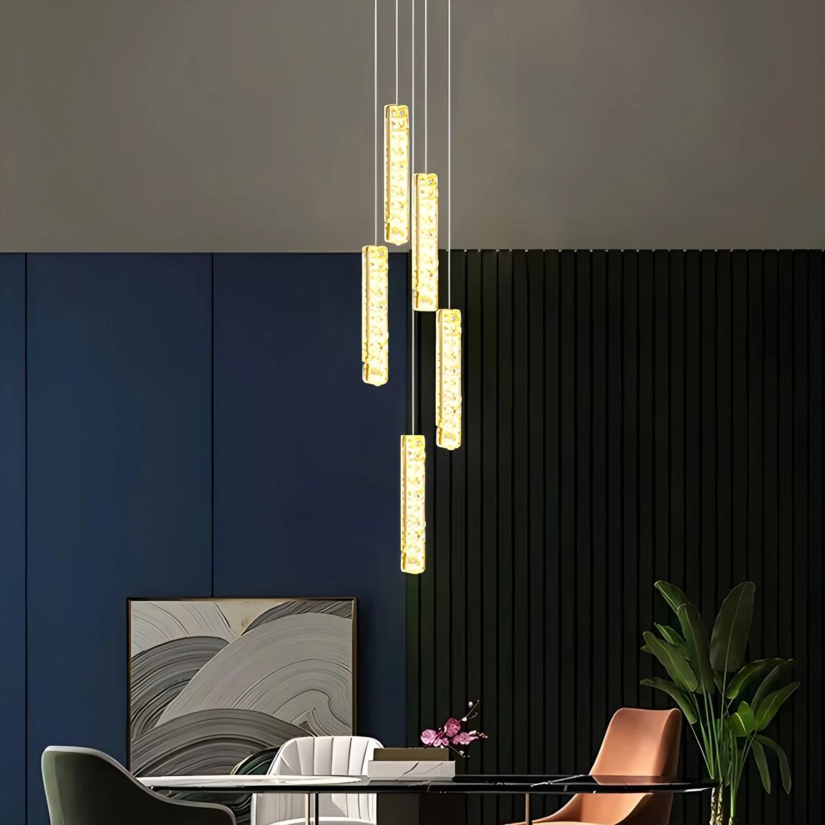 Antizer Nordic Crystal LED Chandelier