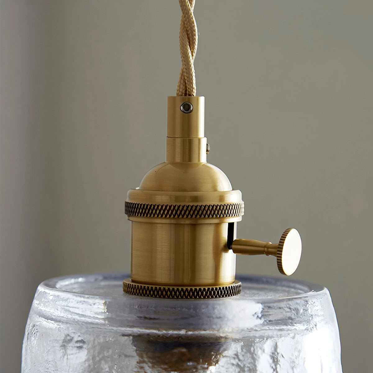 Antizer Nordic Cup Glass Pendant Lamp for Bedside