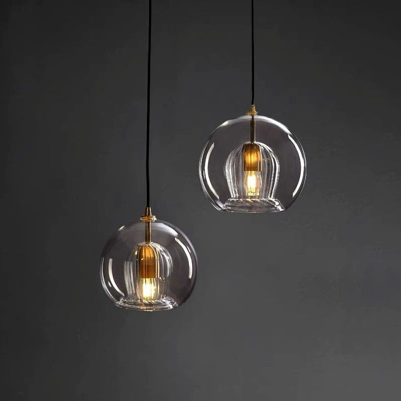 Antizer Nordic Glass Globe Pendant Light for Modern Interiors