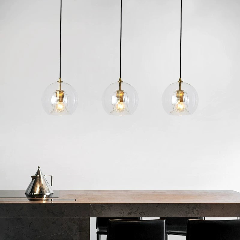 Antizer Nordic Glass Globe Pendant Light for Modern Interiors