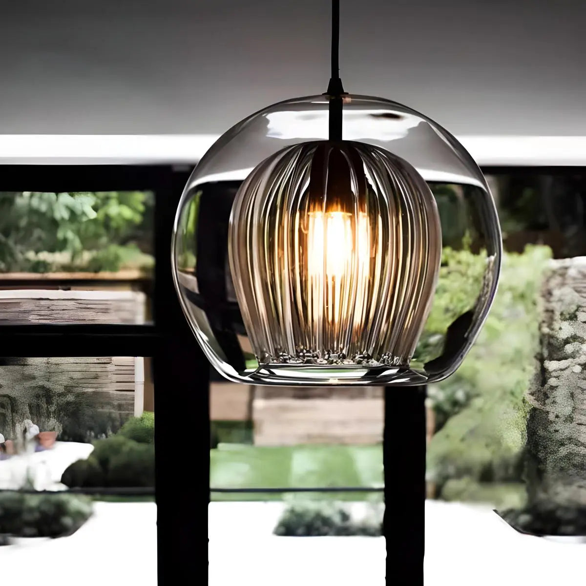 Antizer Nordic Glass Globe Pendant Light for Modern Interiors