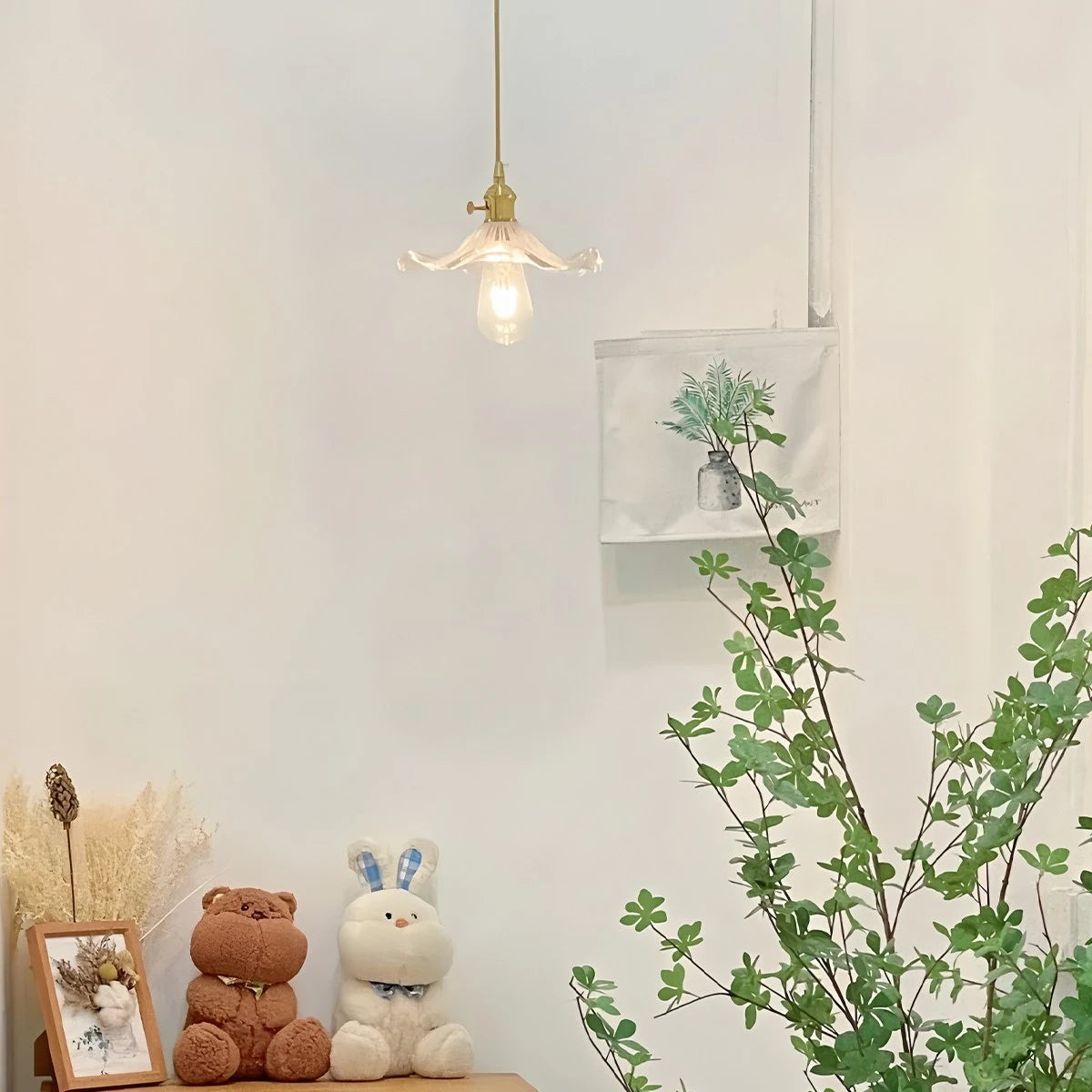 Antizer Nordic Japanese Glass Chandelier for Living Room