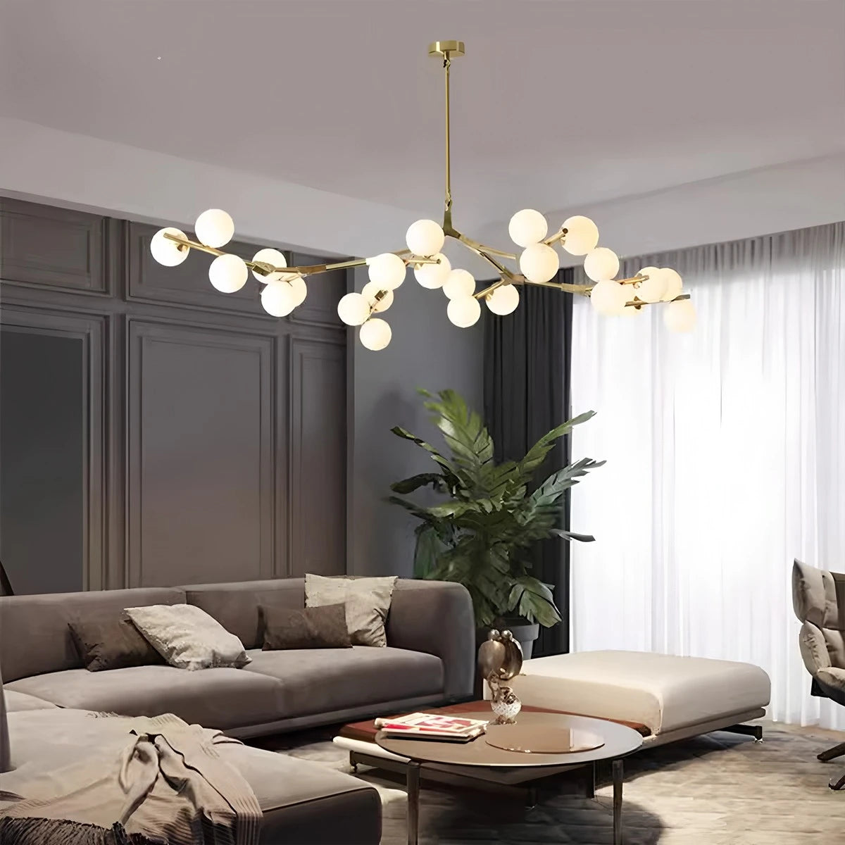 Antizer Nordic Magic Bean Chandelier for Dining Area
