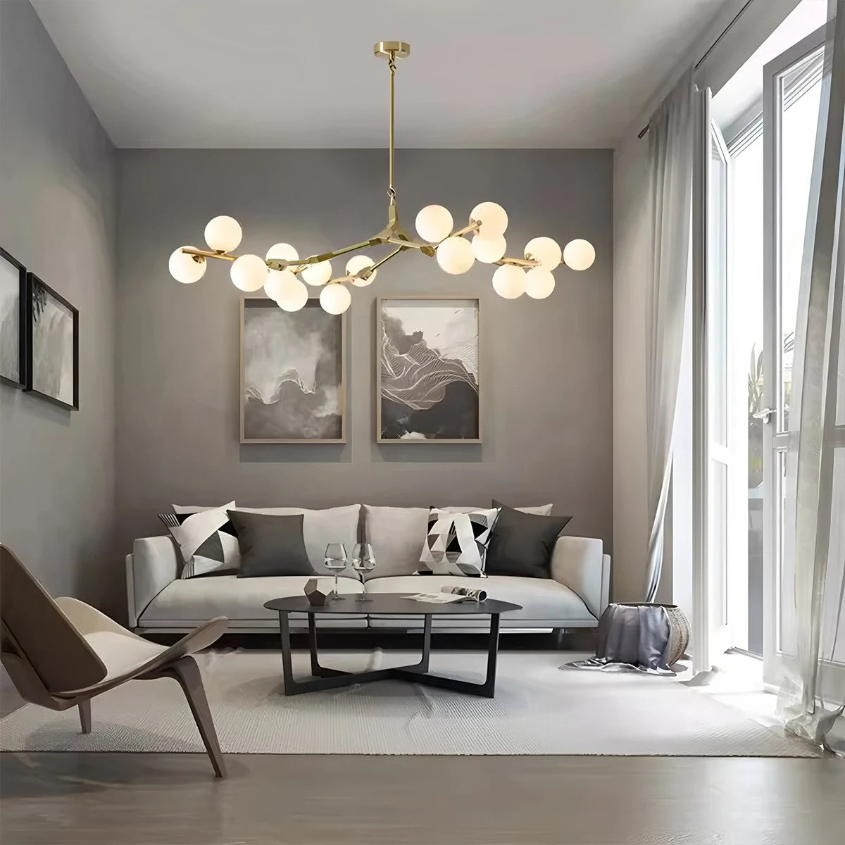 Antizer Nordic Magic Bean Chandelier for Dining Area