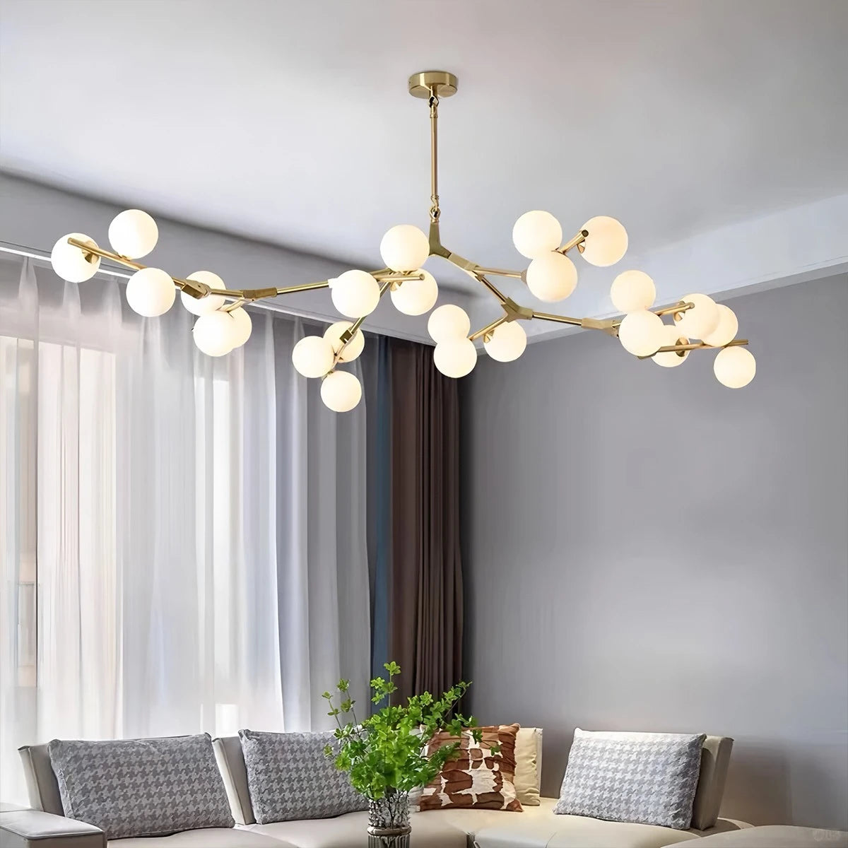 Antizer Nordic Magic Bean Chandelier for Dining Area