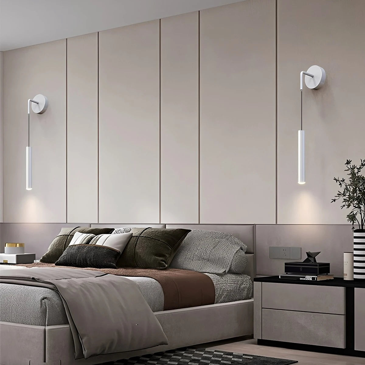Antizer Nordic Minimalist Bedroom Sconce & Spotlight