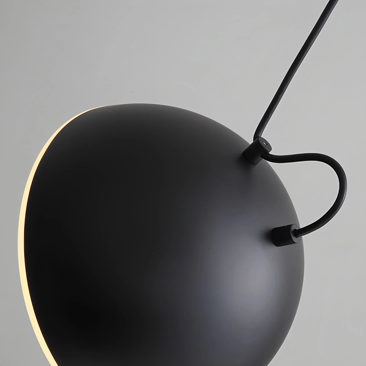 Antizer Nordic Minimalist Black Semi-Circular Pendant Light