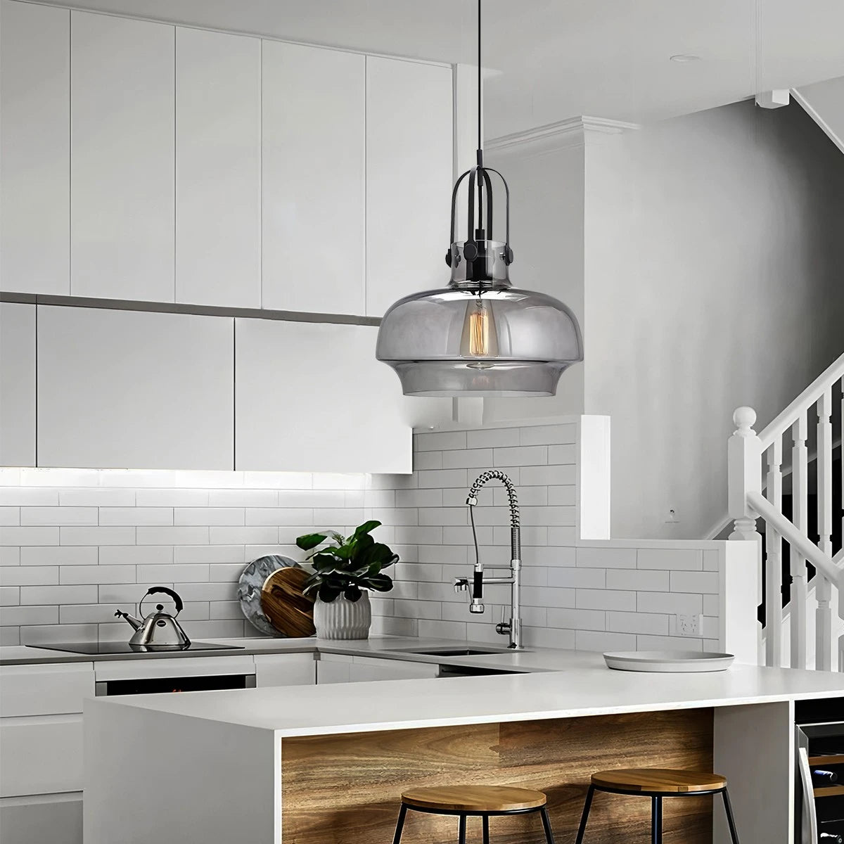 Antizer Nordic Minimalist Dining Room Glass Pendant Light