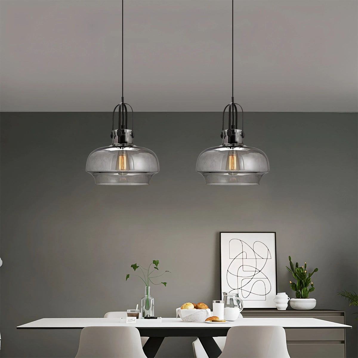 Antizer Nordic Minimalist Dining Room Glass Pendant Light