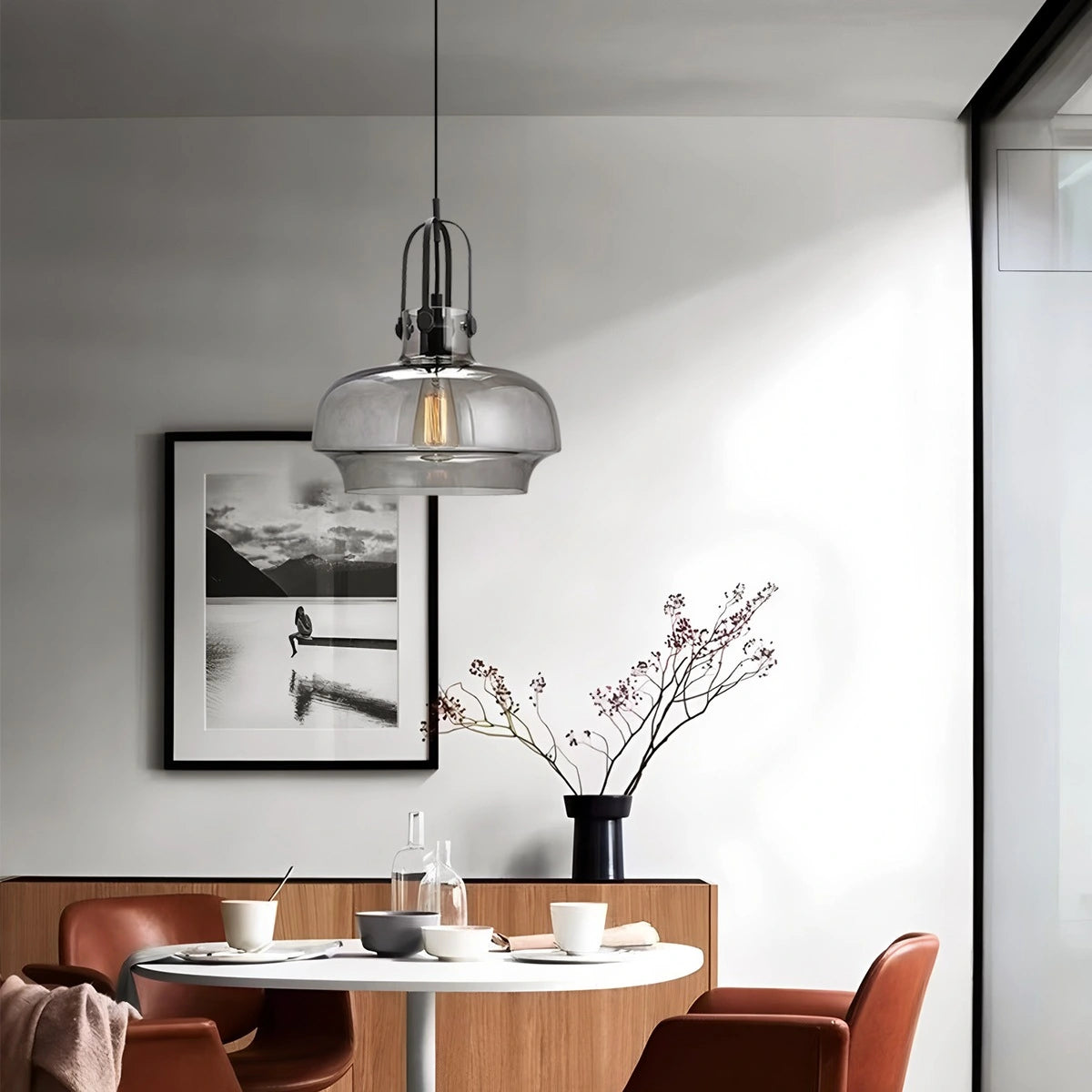 Antizer Nordic Minimalist Dining Room Glass Pendant Light