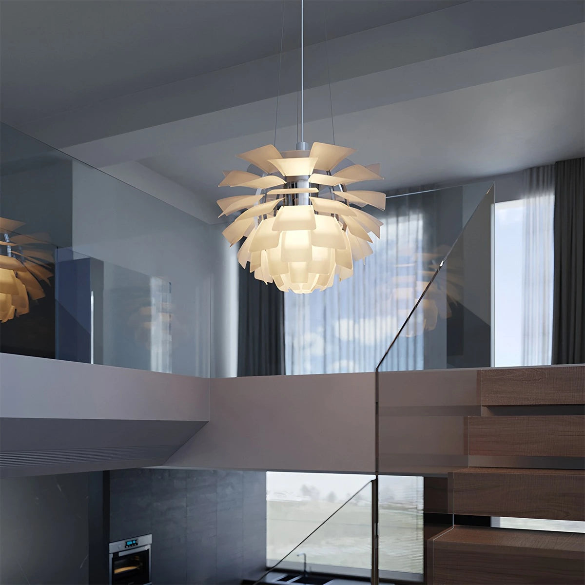 Antizer Modern Art Deco Layered Pendant Lamp