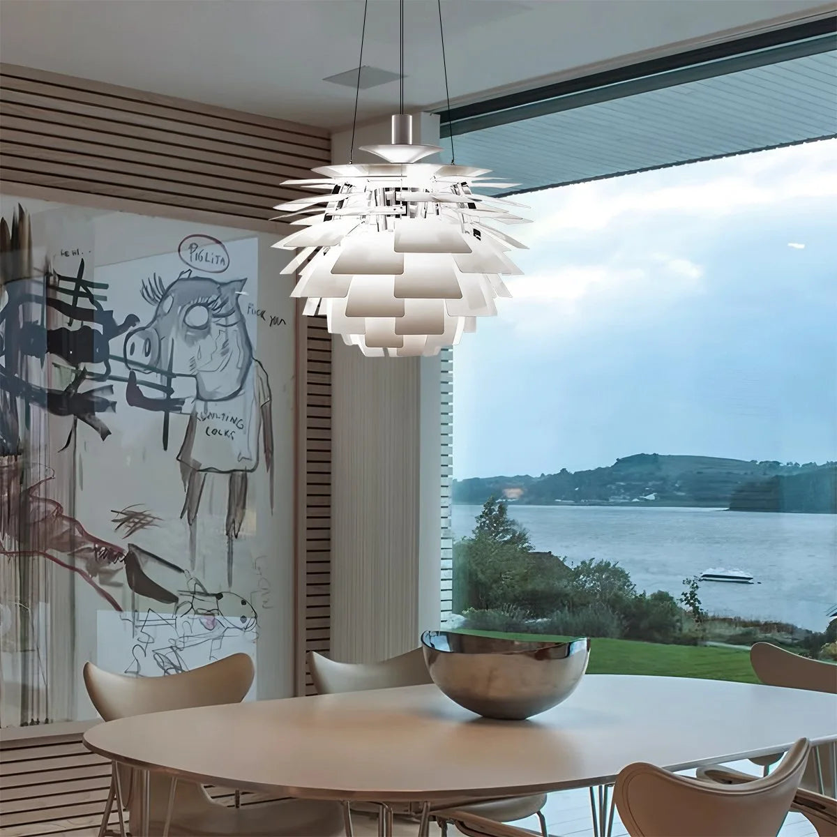 Antizer Modern Art Deco Layered Pendant Lamp