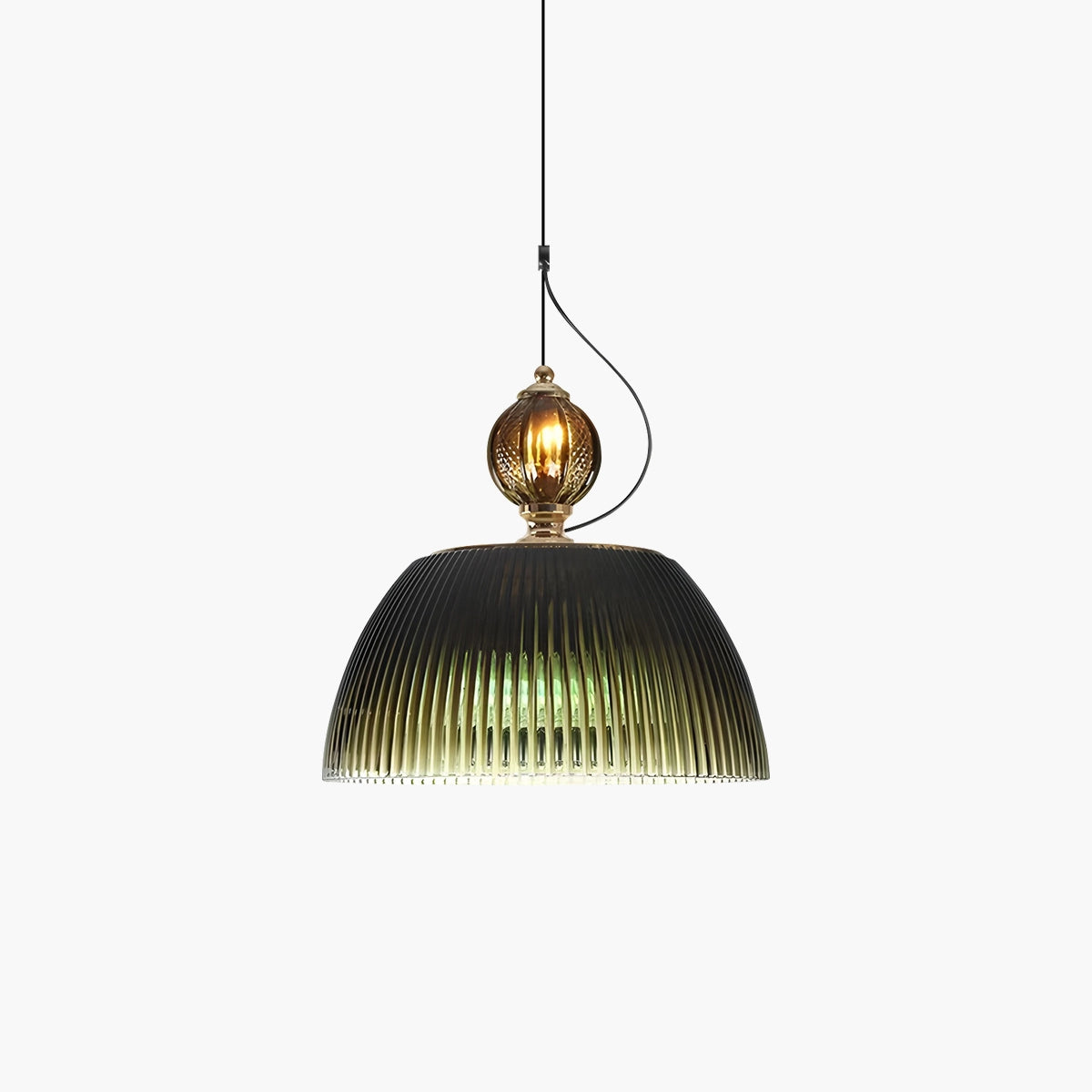 Antizer Nordic Retro Glass Pendant Light for Dining Room