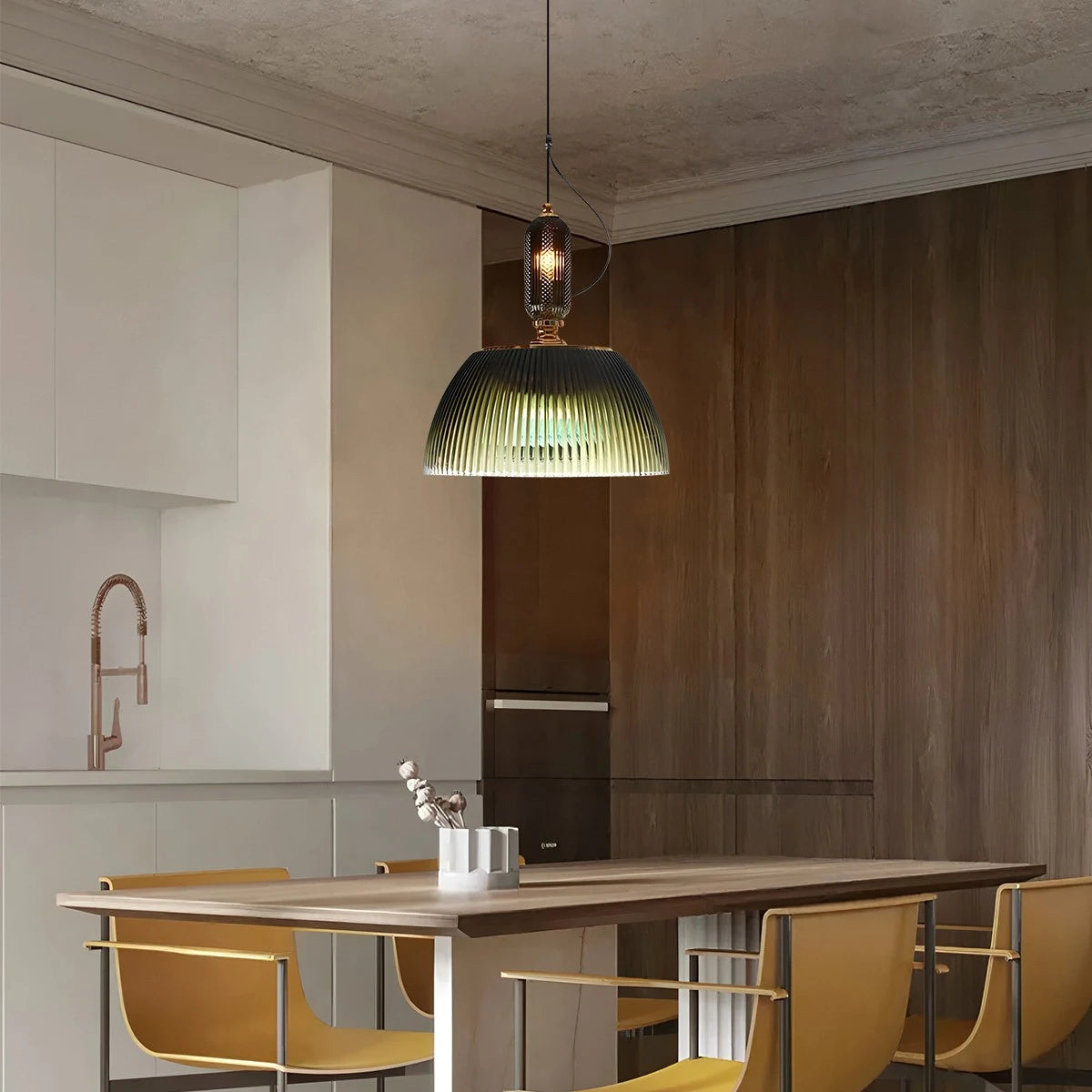 Antizer Nordic Retro Glass Pendant Light for Dining Room