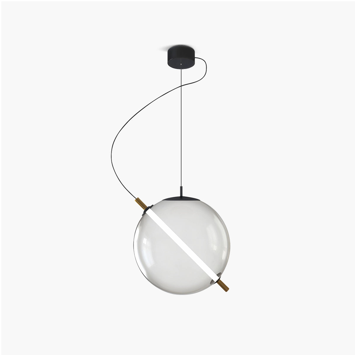 Antizer Nordic Round Glass Pendant & Table Light