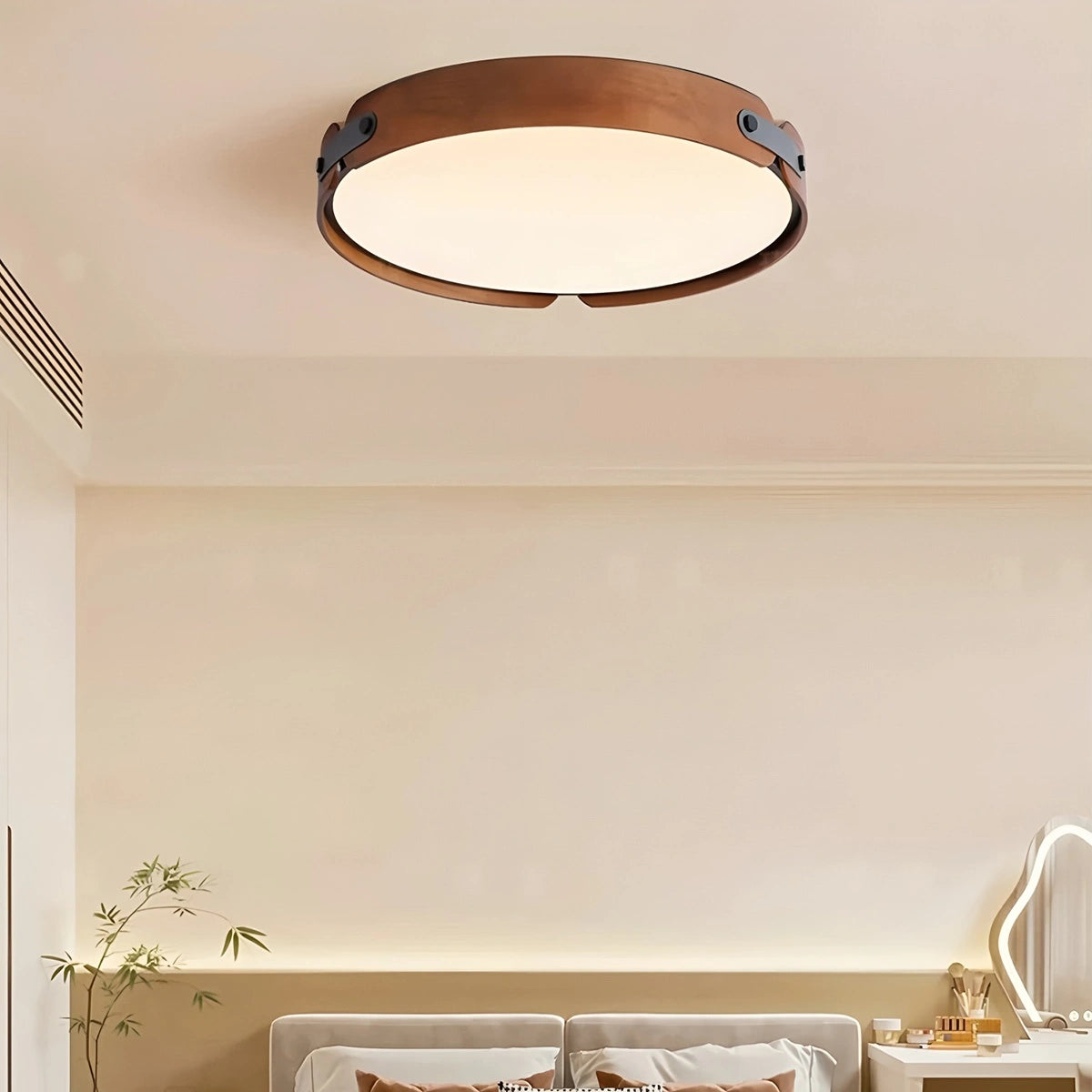 Antizer Nordic Wood Ceiling Light for Bedroom