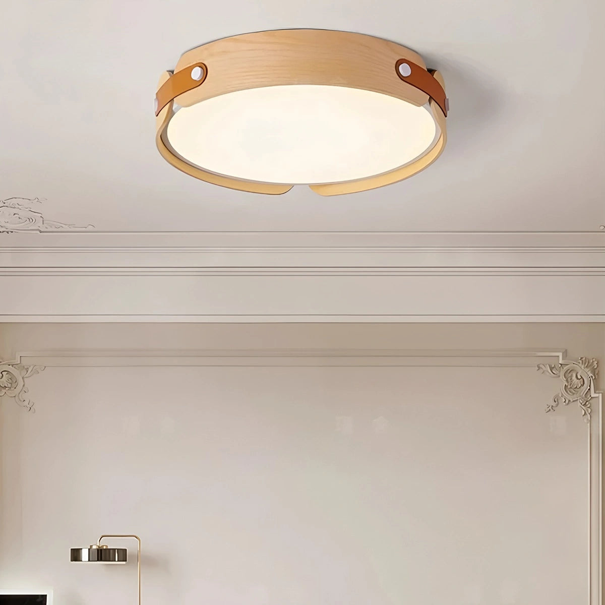 Antizer Nordic Wood Ceiling Light for Bedroom