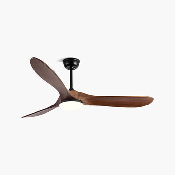 Antizer Nordic Solid Wood Ceiling Fan with Light