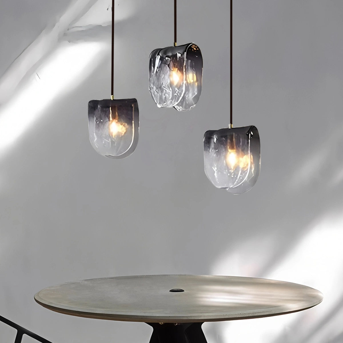 Antizer Modern Gradient Glass Pendant Light for Bedside