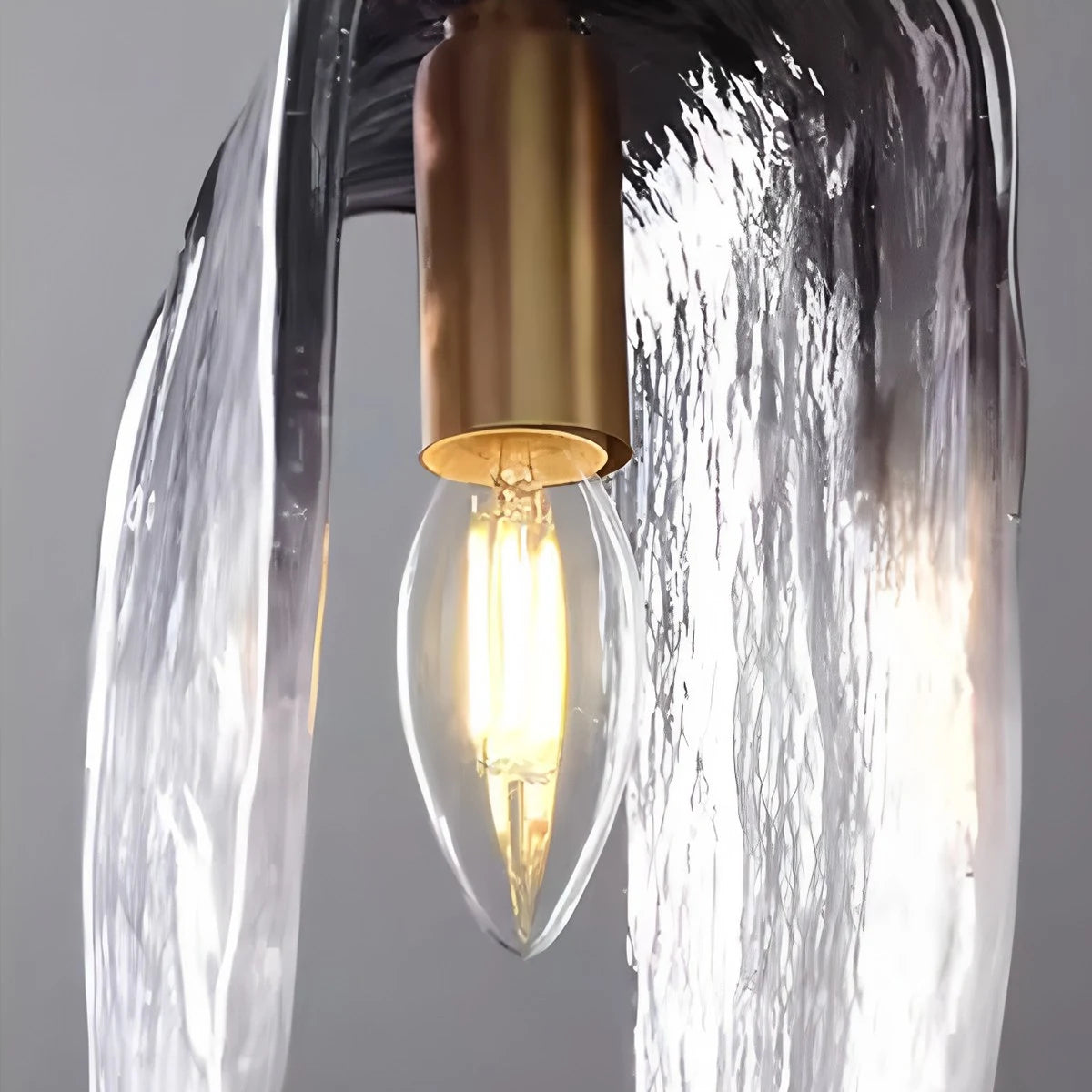 Antizer Modern Gradient Glass Pendant Light for Bedside