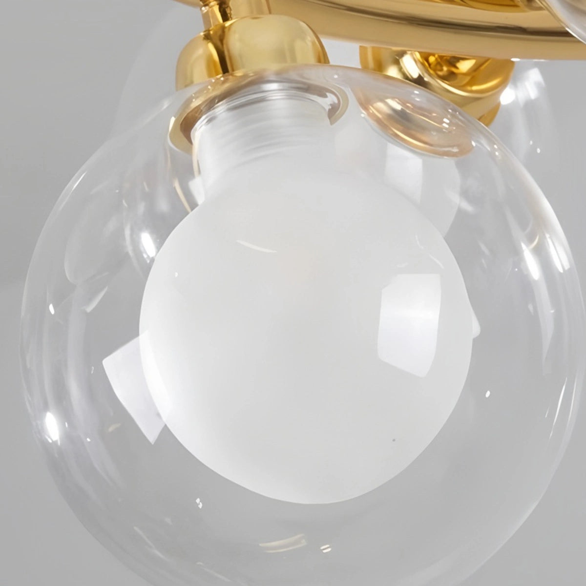 Antizer Nur Bubble Glass Chandelier for Living Room