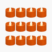 Antizer Orange LED Flameless Candle Tealights 100 Pack × 18