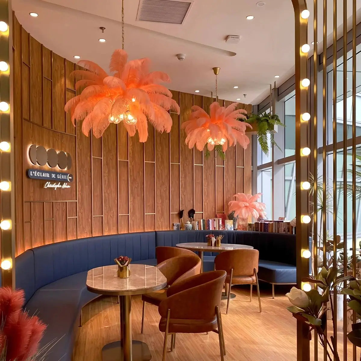 Antizer Ostrich Feather Chandelier Multiple Colors Available