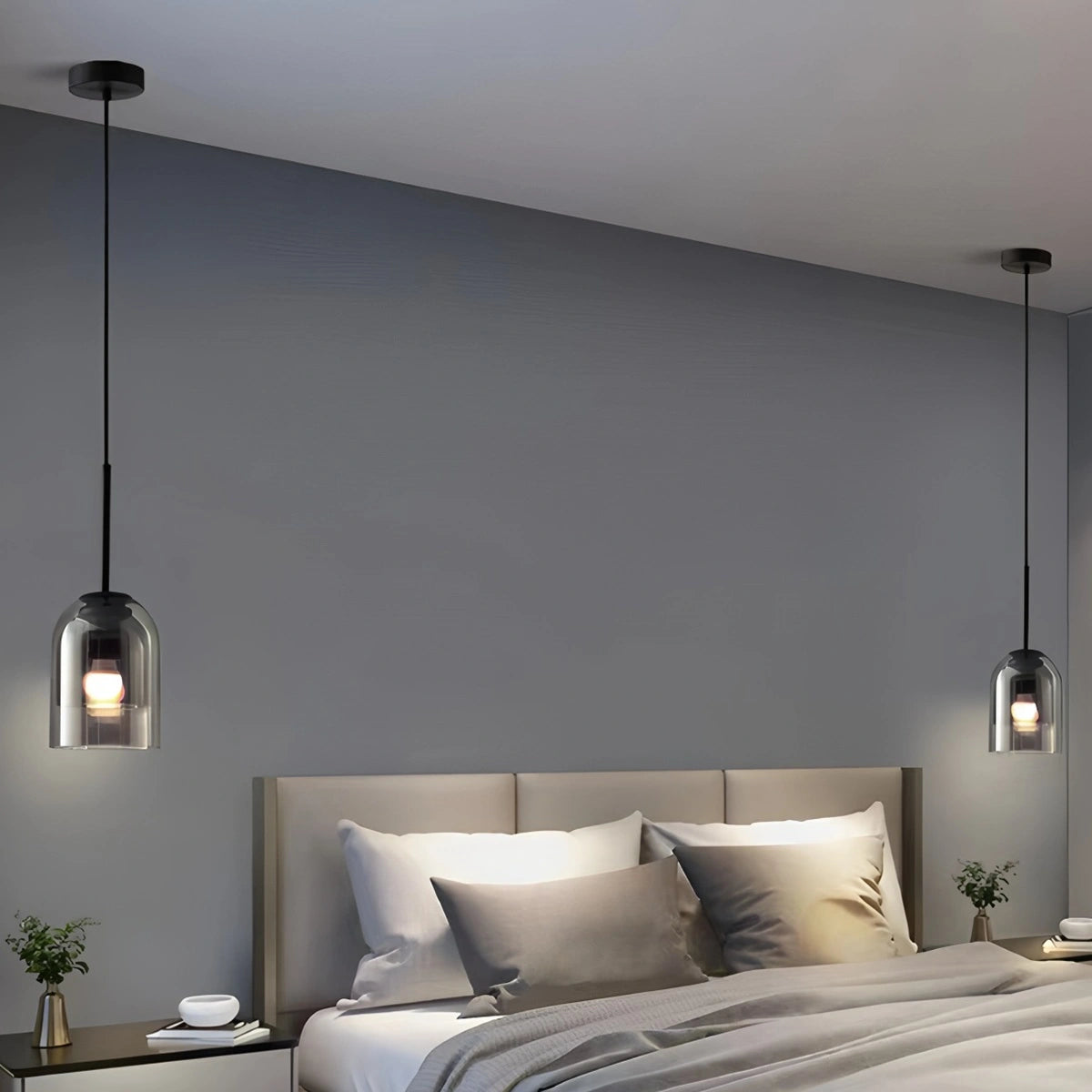 Antizer Otzara Double Glass Pendant Light for Dining Area