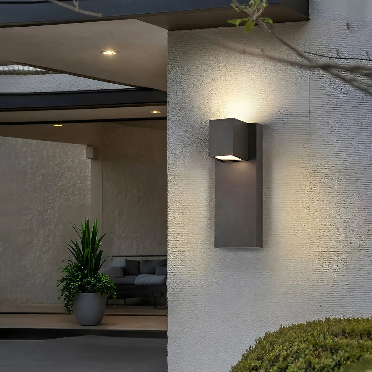 Antizer Outdoor Courtyard Long Strip Waterproof Wall Lamp