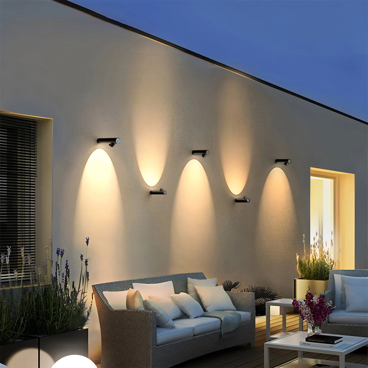 Antizer Outdoor Minimalist LED Bamboo Knot Shape Wall Light