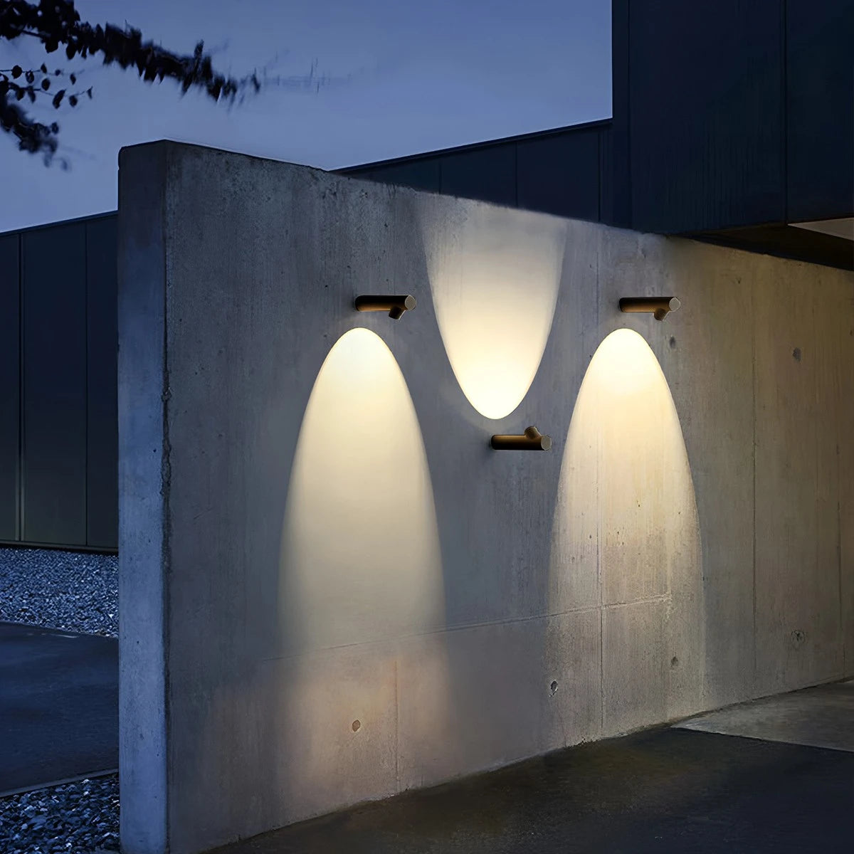 Antizer Outdoor Minimalist LED Bamboo Knot Shape Wall Light