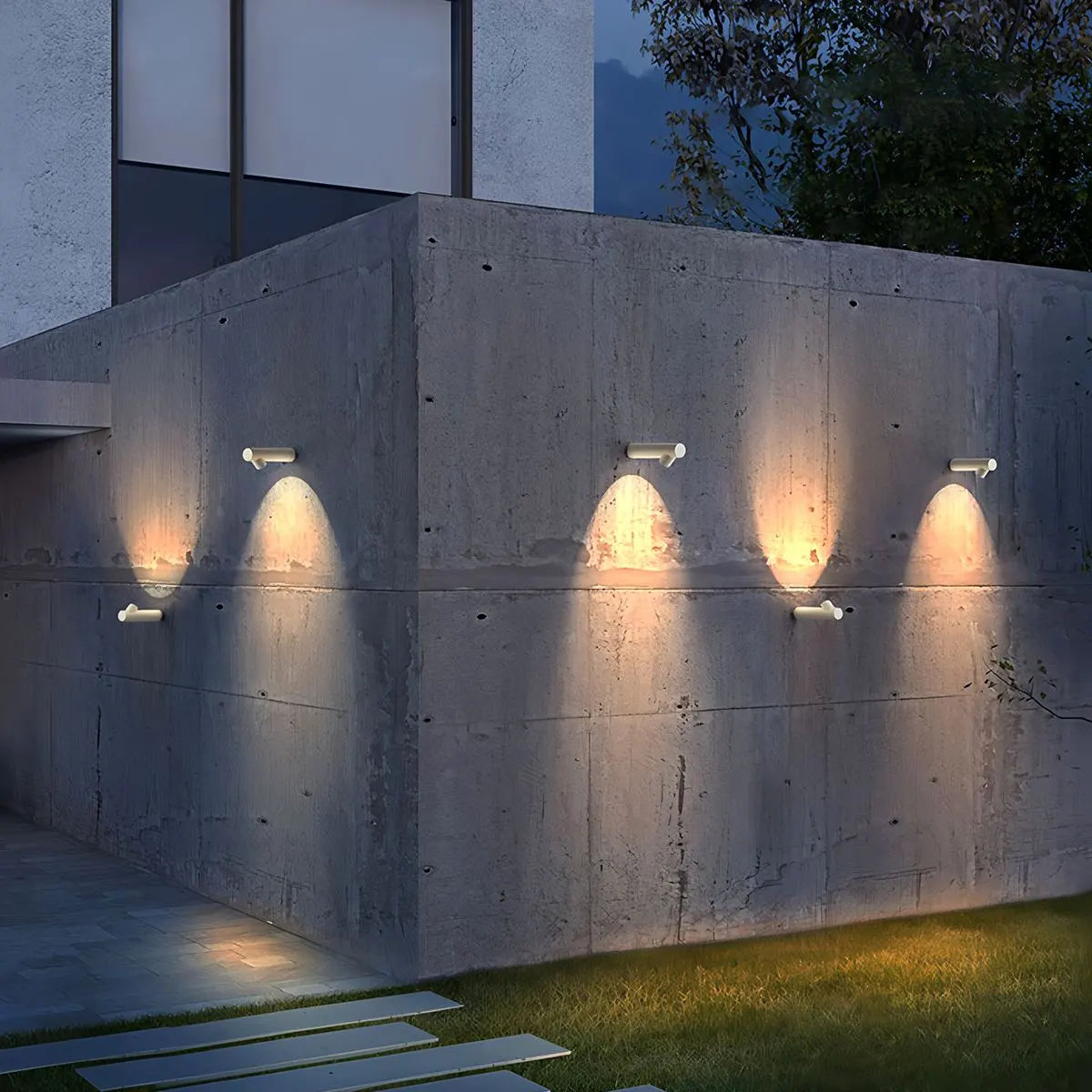 Antizer Outdoor Minimalist LED Bamboo Knot Shape Wall Light