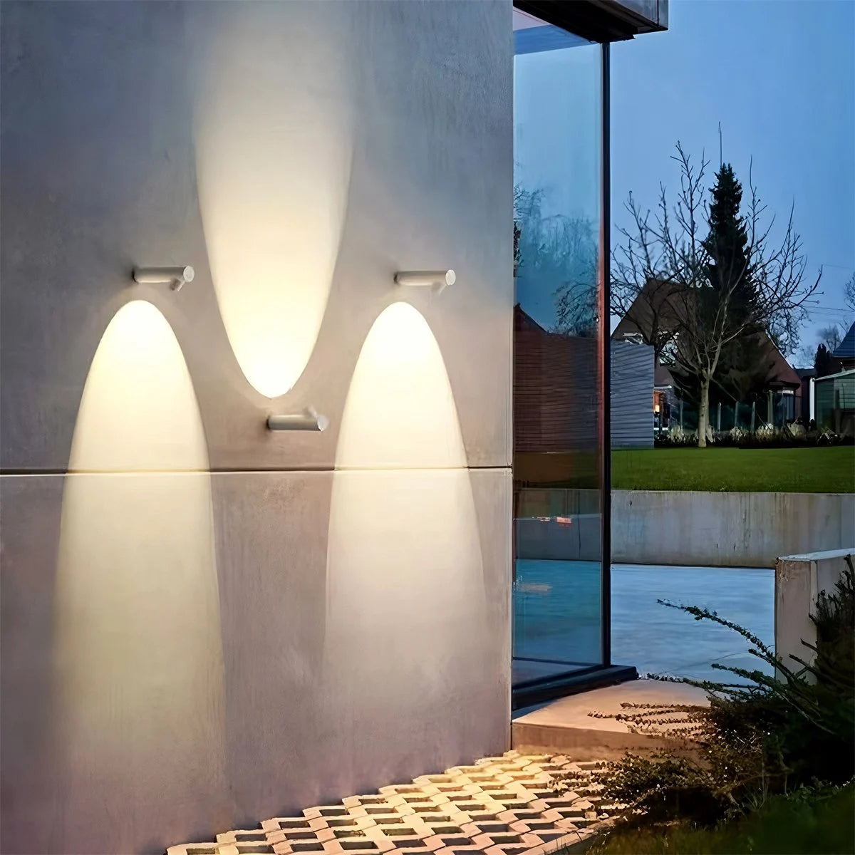 Antizer Outdoor Minimalist LED Bamboo Knot Shape Wall Light