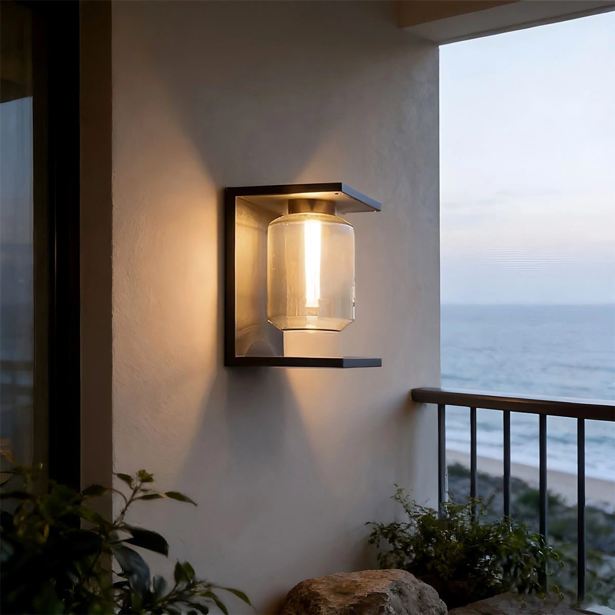 Antizer Outdoor Solar Waterproof Wall Lamp
