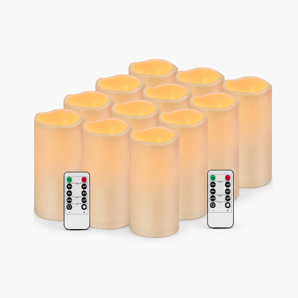 Antizer Outdoor Waterproof Flameless Candles 12 Pack × 12